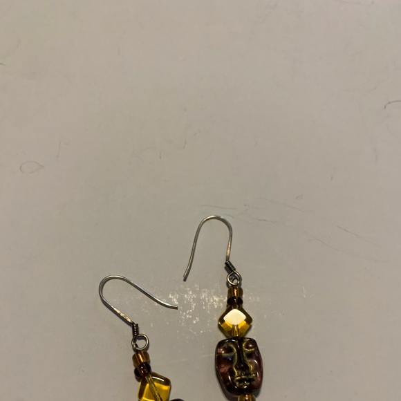 Handmade Art Glass Earrings - Picture 3 of 4